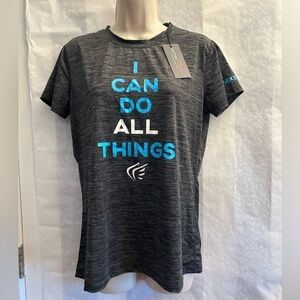 Active Faith Sports Shop Shirt “I Can Do All Things” NWT Sz-M. X16